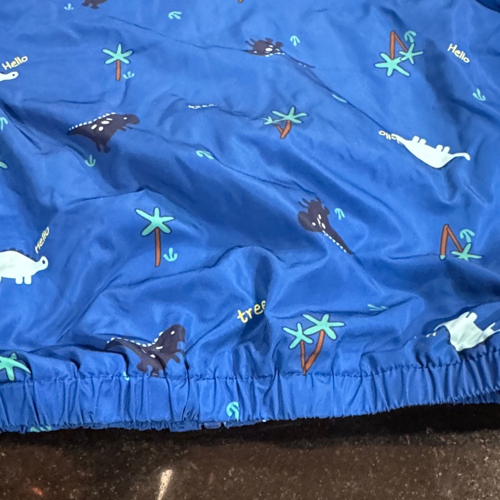 Blue Dinosaur Print boys jacket 18 mon - Picture 9 of 11